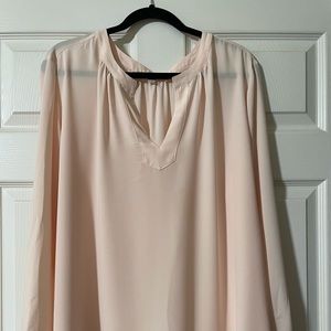 Pink long sleeve blouse